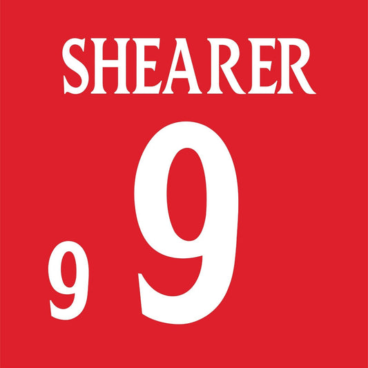 England Name Number Set 2000 Away ANY NAME/NUMBER Football Shirt Beckham Shearer