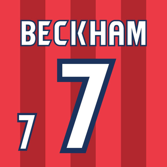 England Name Set World Cup 1998 Away ANY NAME/NUMBER Football Shirt Beckham M L