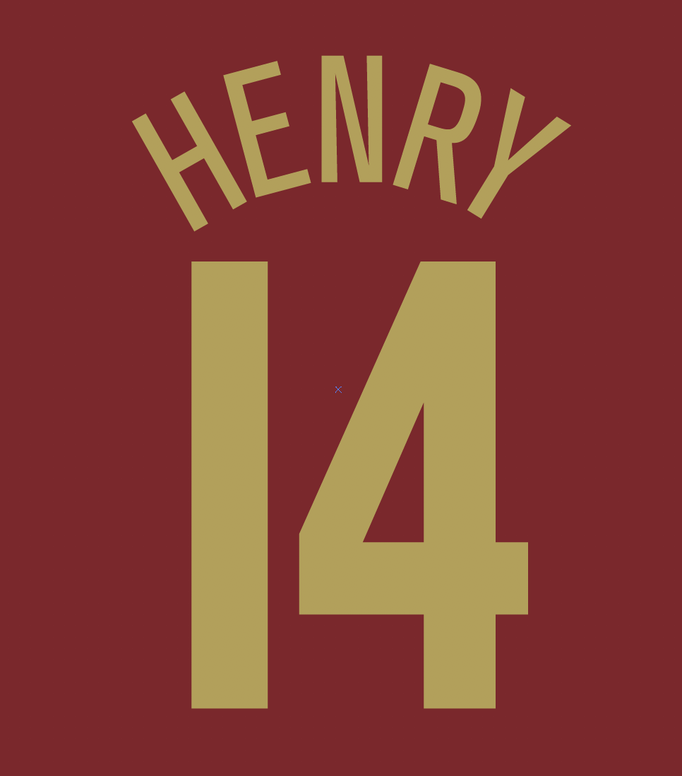 Arsenal Name Set 04-05 Home Shirt ANY NAME/NUMBER Henry Fabregas M L XL Gold