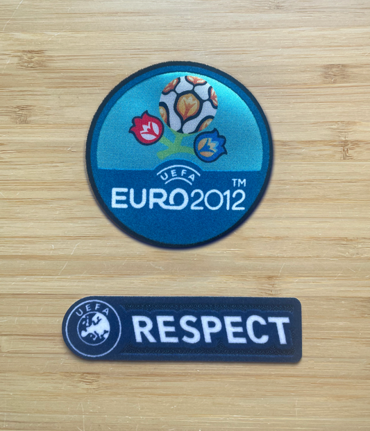 Euro 2012 Football Shirt Sleeve Patches Badges Embroidered Respect Football