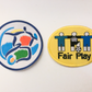 Euro 96 1996 Football Shirt Sleeve Patches Badges England Fair Play Football