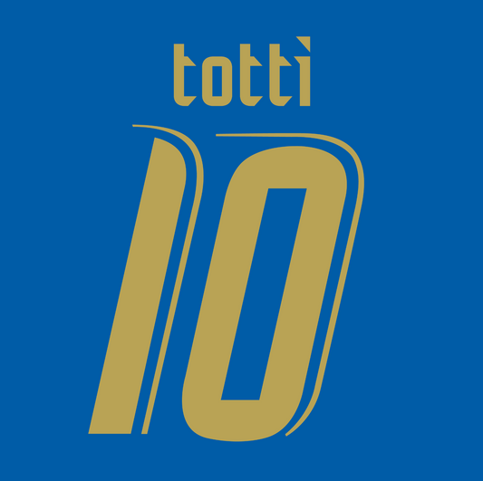 Italy Name Number Set 2006 Home ANY NAME/NUMBER Football Shirt Pirlo Totti Toni