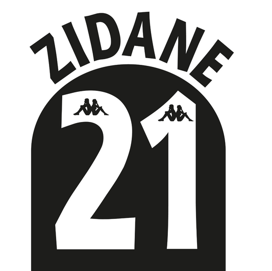 Juventus Name Set 97-98 Home ANY NAME/NUMBER Football Shirt Zidane Del Piero