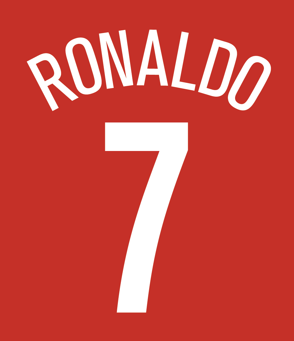 曼联姓名套装 04-05 球衣任意姓名/号码 Man Utd Ronaldo Giggs UCL