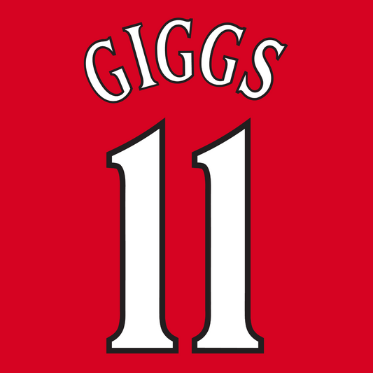 Manchester United Name Set 2000-01 Shirt ANY NAME/NUMBER Man Utd Cantona Giggs