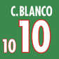 Mexico Name Number Set 2002 Home ANY NAME/NUMBER Football Shirt Blanco Marquez