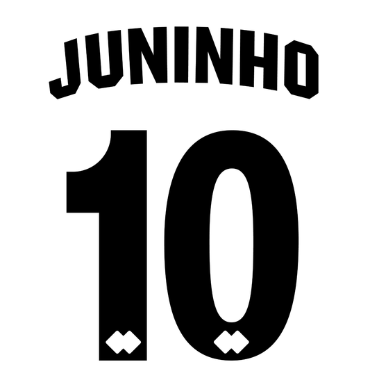 Middlesbrough Name Set 1996-97 Away Shirt JUNINHO 10 Flex M L XL Errea Football