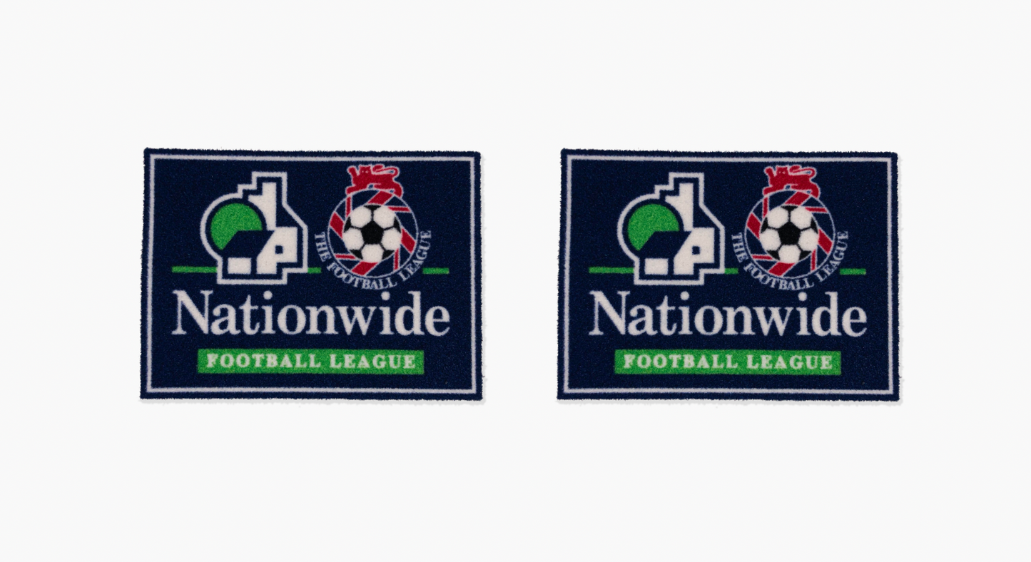 Nationwide English Football League Patches 96-00 Sleeve Badges Flock Player Size