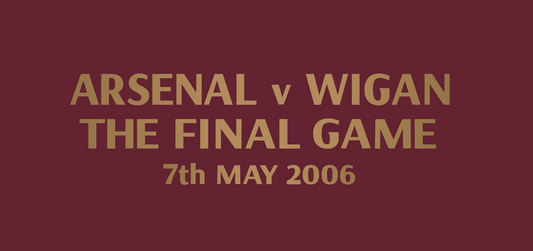 Arsenal vs Wigan The Final Game Match Detail Patch Badge Football M L XL Shirt