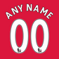 Premier League 07-13 Name Number Set ANY NAME/NUMBER Red White Black Navy