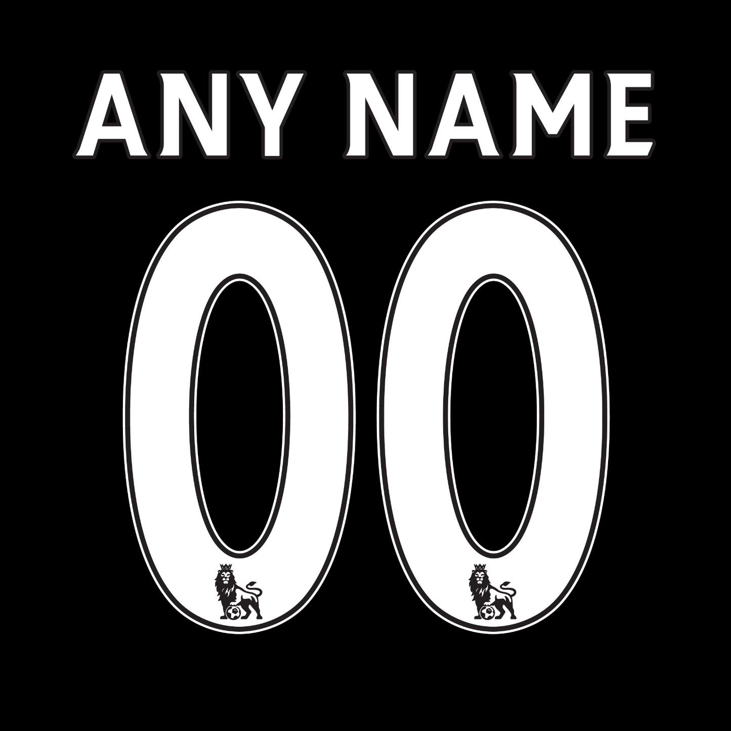 Premier League 07-17 Name Number Set ANY NAME/NUMBER Flock Manchester United