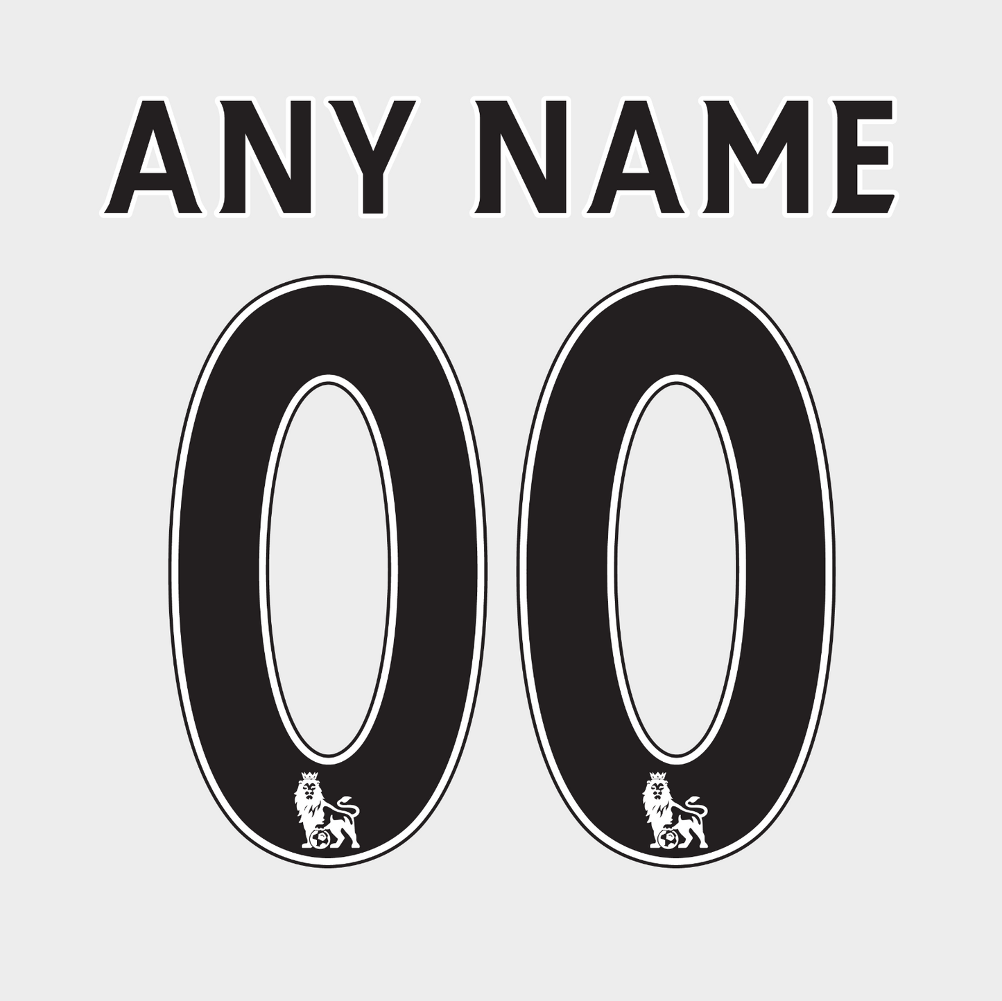 Premier League 07-17 Name Number Set ANY NAME/NUMBER Flock Manchester United