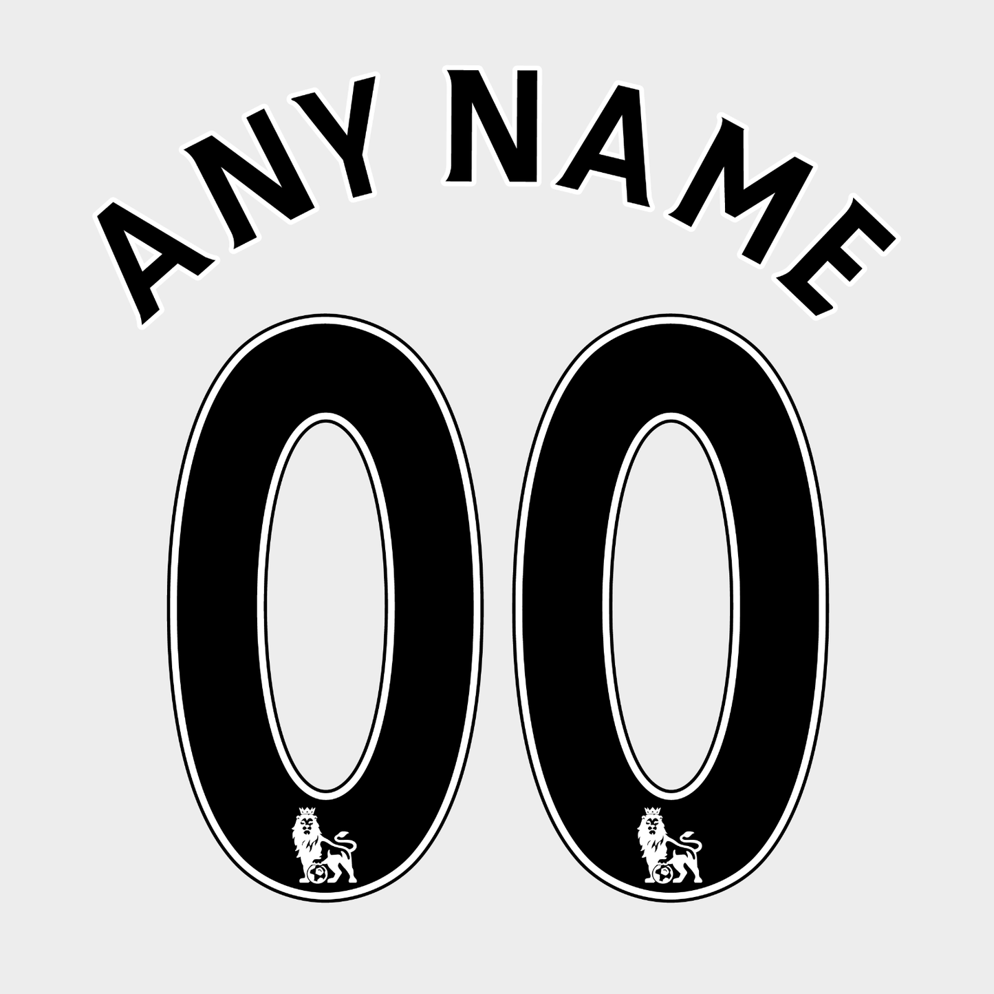 Premier League 07-17 Name Number Set ANY NAME/NUMBER Flock Manchester United