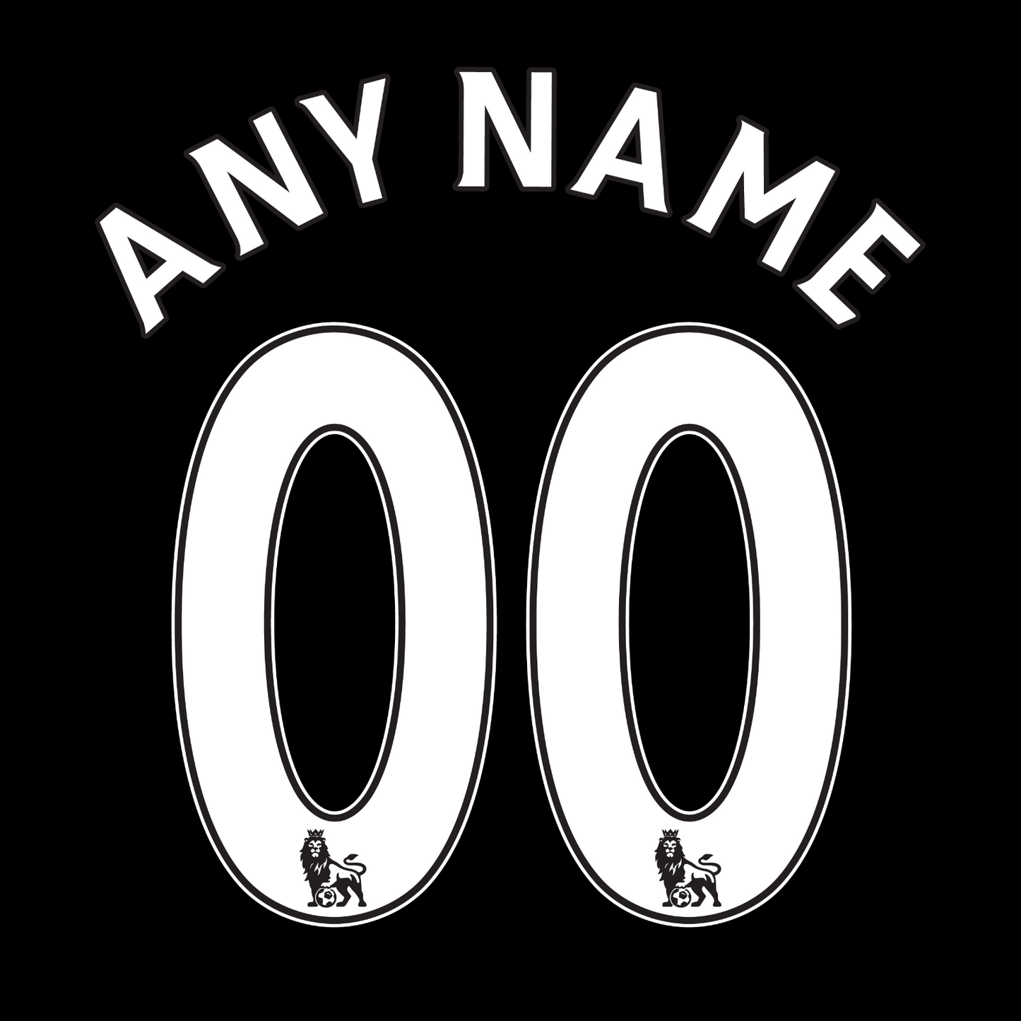 Premier League 07-17 Name Number Set ANY NAME/NUMBER Flock Manchester United