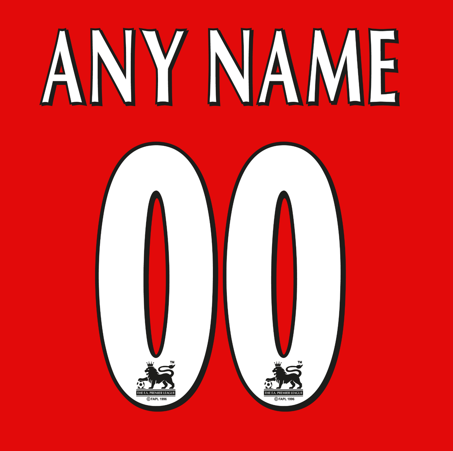 Premier League 1997-2006 Name Set ANY NAME/NUMBER