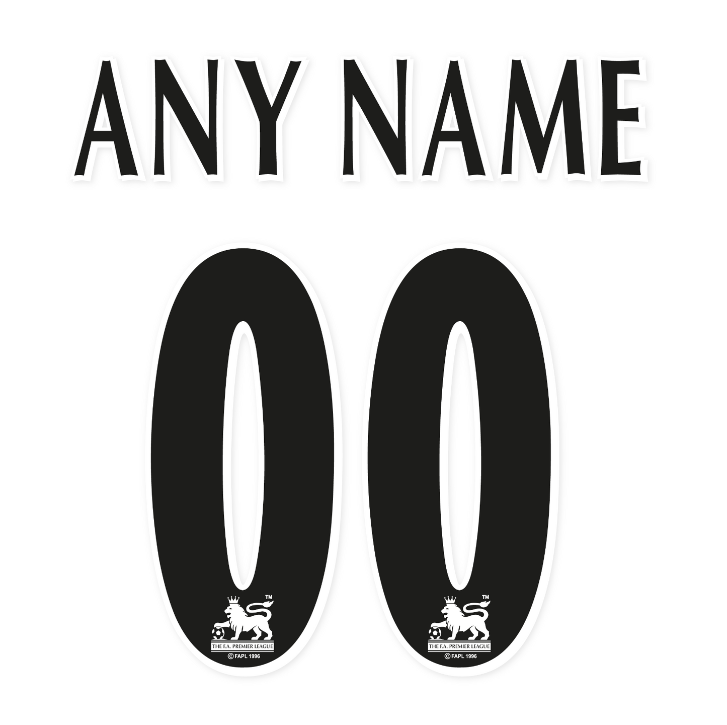 Premier League 1997-2006 Name Set ANY NAME/NUMBER