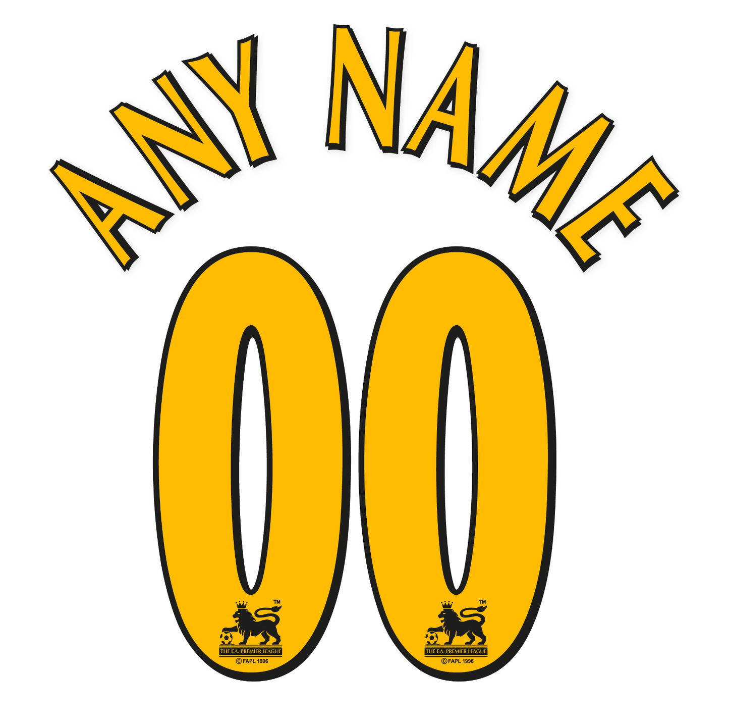 Premier League 1997-2006 Name Set ANY NAME/NUMBER