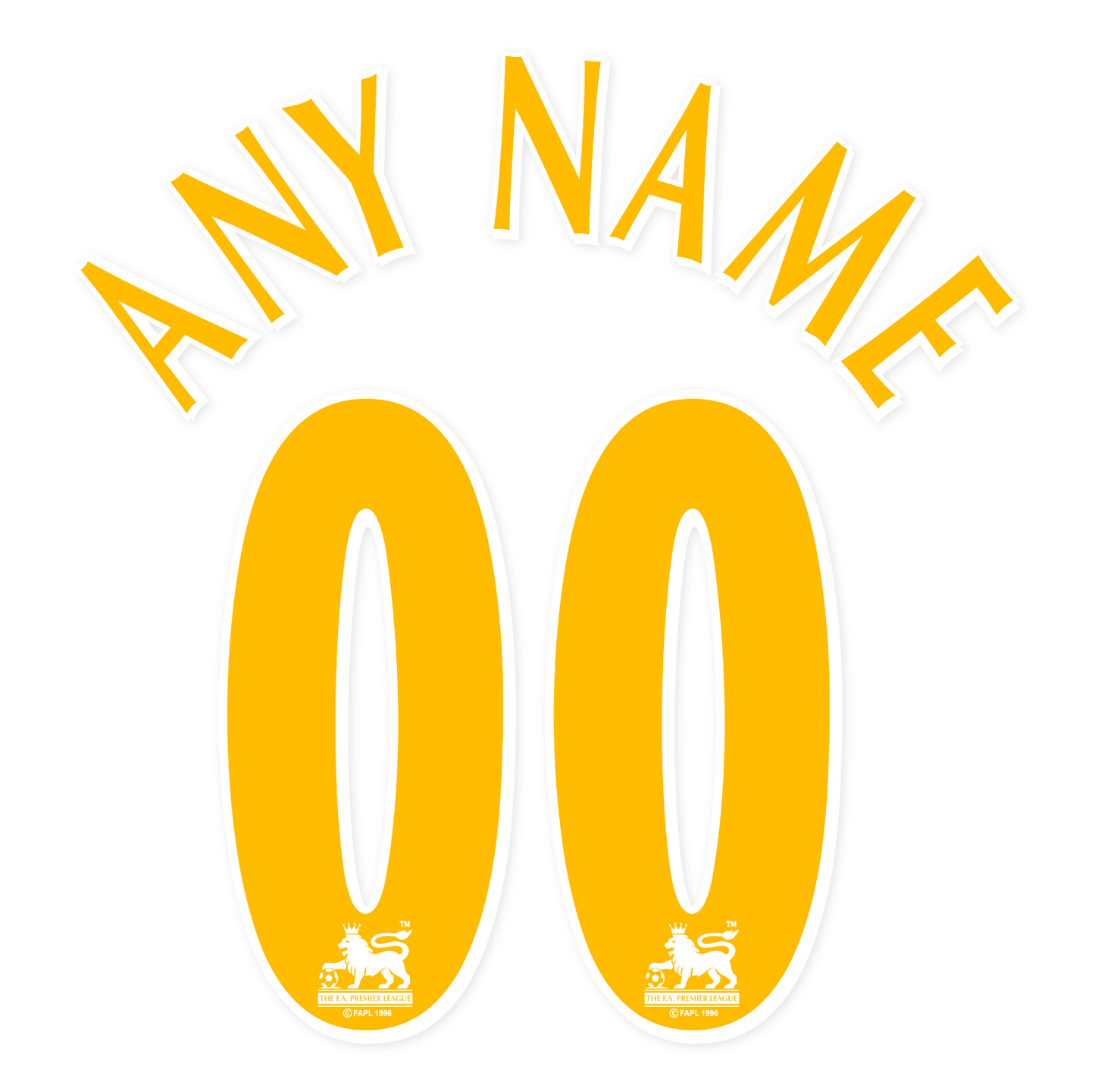 Premier League 1997-2006 Name Set ANY NAME/NUMBER