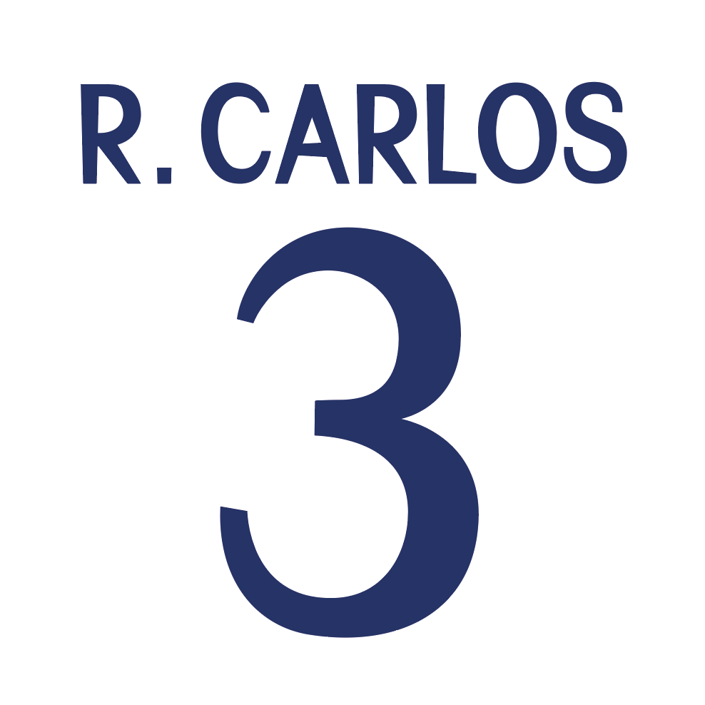 Real Madrid Name Number Set 1998-00 Home ANY NAME/NUMBER Football Shirt Raul