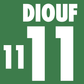 Senegal Name Set 2002 World Cup Home ANY NAME/NUMBER Football Shirt Diouf
