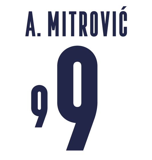 Serbia Name Set 2021 Away ANY NAME/NUMBER Football Shirt 2020 Mitrovic M L