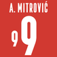 Serbia Name Set 2021 Home ANY NAME/NUMBER Football Shirt 2020 Mitrovic M L