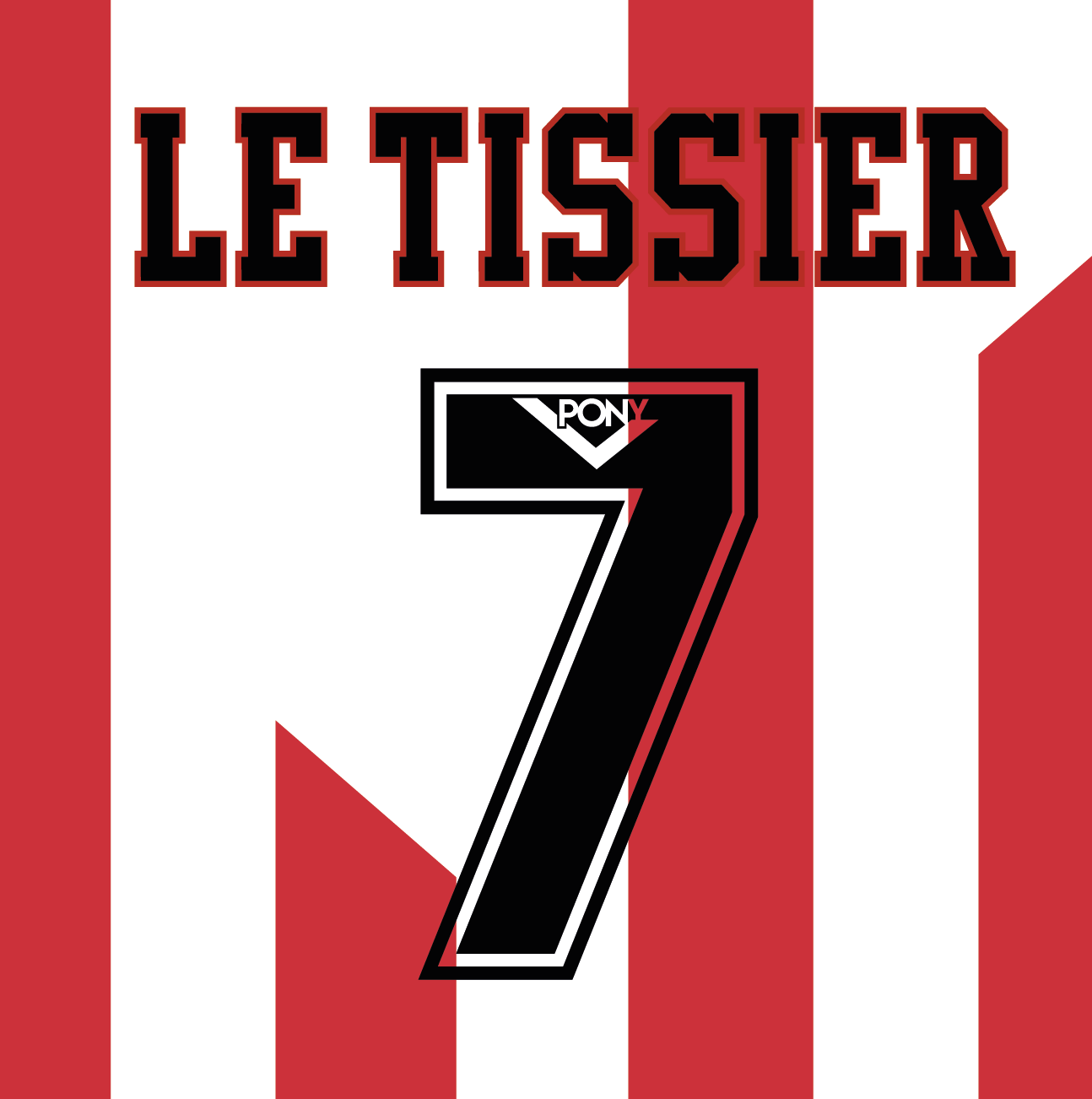 Southampton Name Number Set 1994-95 Home Shirt LE TISSIER 7 Football S M L XL