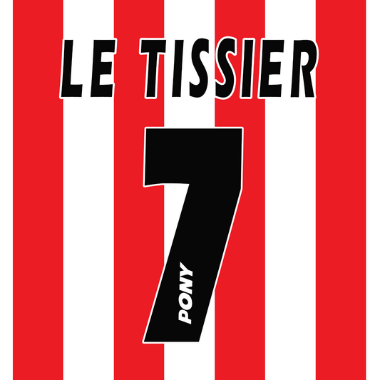 Southampton Name Set 1995-97 Home Shirt ANY NAME/NUMBER Football Le Tissier