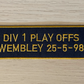 Sunderland 1998 Embroidered Play Off Final Patch S M L XL Football Shirt Iron on