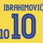 Sweden Euro 2004 Name Set Home Football Shirt ANY NAME/NUMBER S M L XL