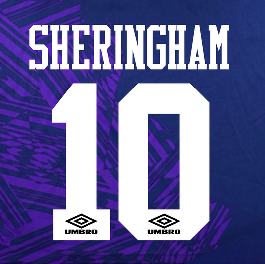 Tottenham Hotspur Name Set 94-95 Away Shirt ANY NAME/NUMBER Spurs Sheringham M L