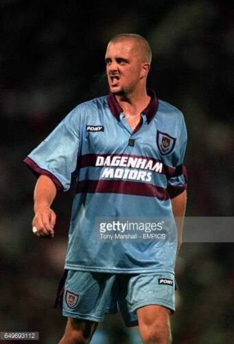 West Ham United Name Set 1995-97 Away Shirt ANY NAME/NUMBER Flock Pony M L XL