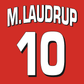 Denmark 1998 World Cup Name Set Home Football Shirt ANY NAME/NUMBER Laudrup