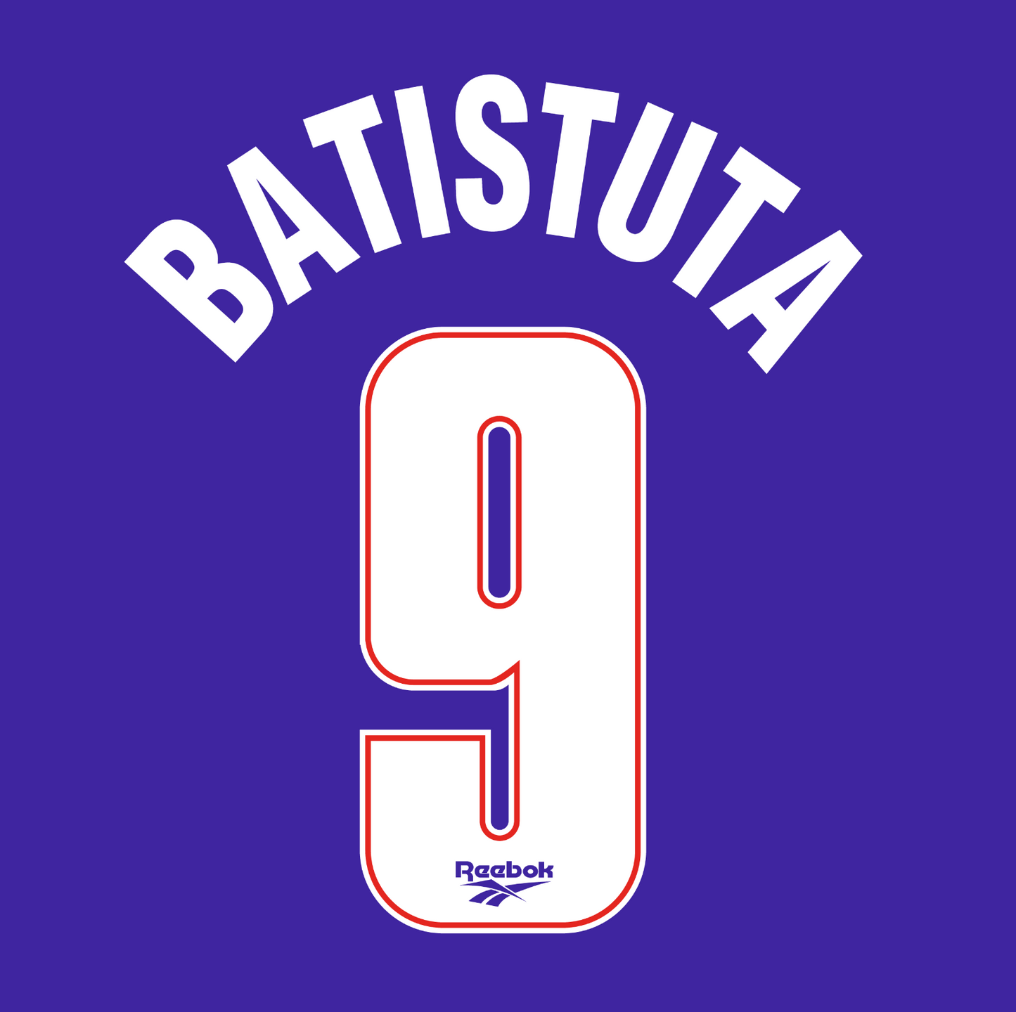 Fiorentina Name Set 1995-96 Home Football Shirt ANY NAME/NUMBER M L XL Batistuta