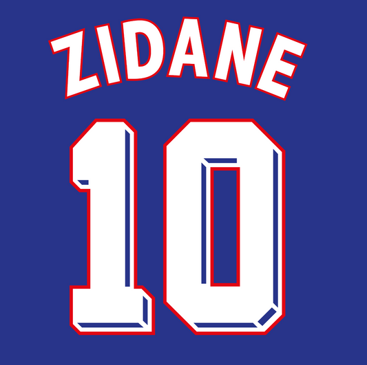 France 1998 Name Set Home Football Shirt ANY NAME/NUMBER Zidane 98 M L XL