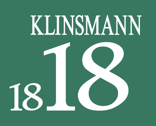 德国 96 欧洲杯姓名套装客场足球衬衫 任意名称/号码 ML 1996 KLINSMANN