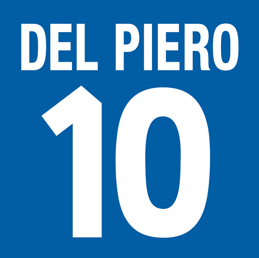 Italy Euro 2000 Name Set Home Football Shirt ANY NAME/NUMBER Del Piero M L XL