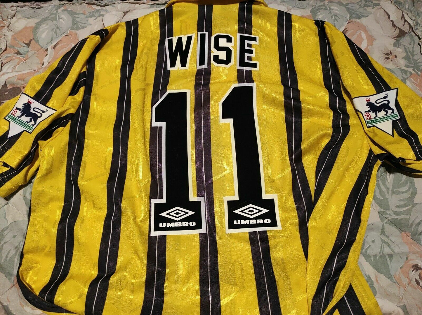 Sheffield Wednesday Name Set 1992-93 Away Shirt ANY NAME/NUMBER M L XL Waddle