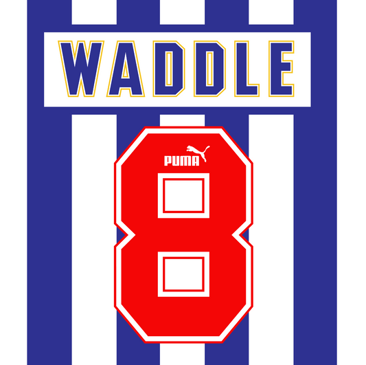 Sheffield Wednesday Name Set 1993-95 Home Shirt ANY NAME/NUMBER M L XL Walker