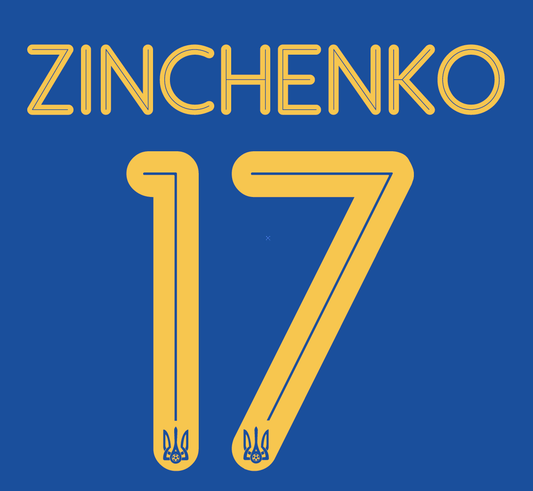 Ukraine 17-18 Name Set Away Football Shirt ANY NAME/NUMBER Zinchenko Yarmolenko