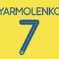 Ukraine 17-18 Name Set Home Football Shirt ANY NAME/NUMBER Zinchenko Yarmolenko