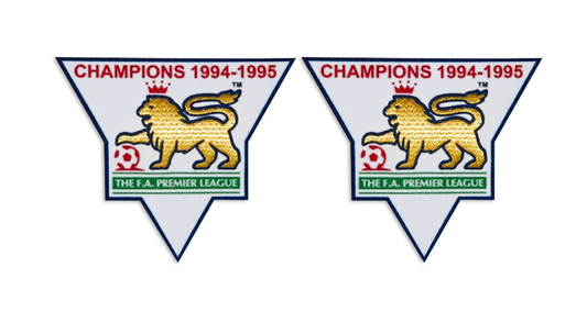 Premier League Champions 94-95 Patches Sleeve Badges Flock Player Size 1994 1995