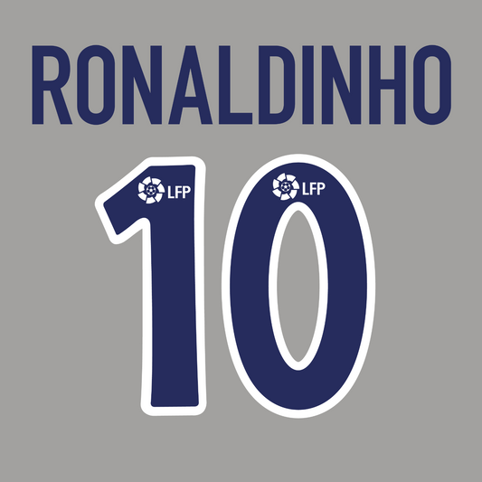 Barcelona Set 2002-04 Name Set Away Shirt ANY NAME/NUMBER M L Ronaldinho