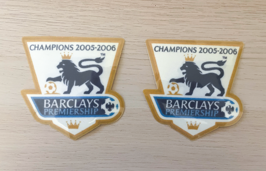 Barclays Premier League Champions Patches 2005-06 Sleeve Badges Flock 05 06