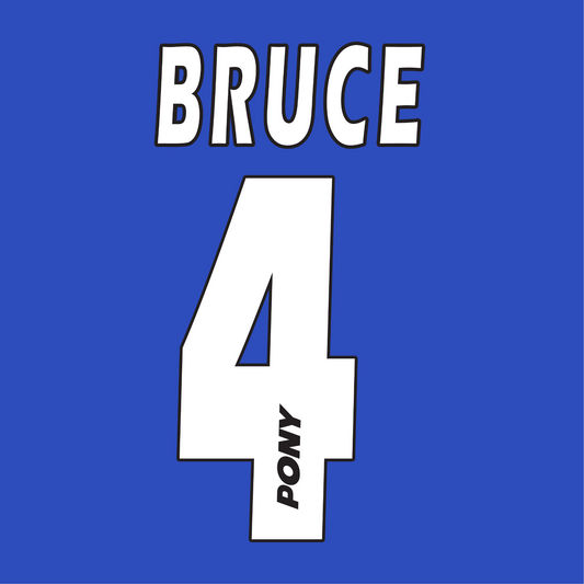 Birmingham City Name Set 1995-96 Home Shirt ANY NAME/NUMBER Flock M L Bruce