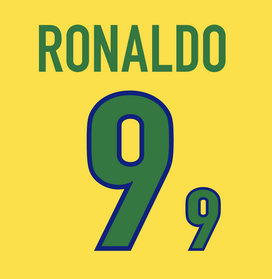 Brazil 1998 Name Set Home Football Shirt ANY NAME/NUMBER M L XL Ronaldo 98